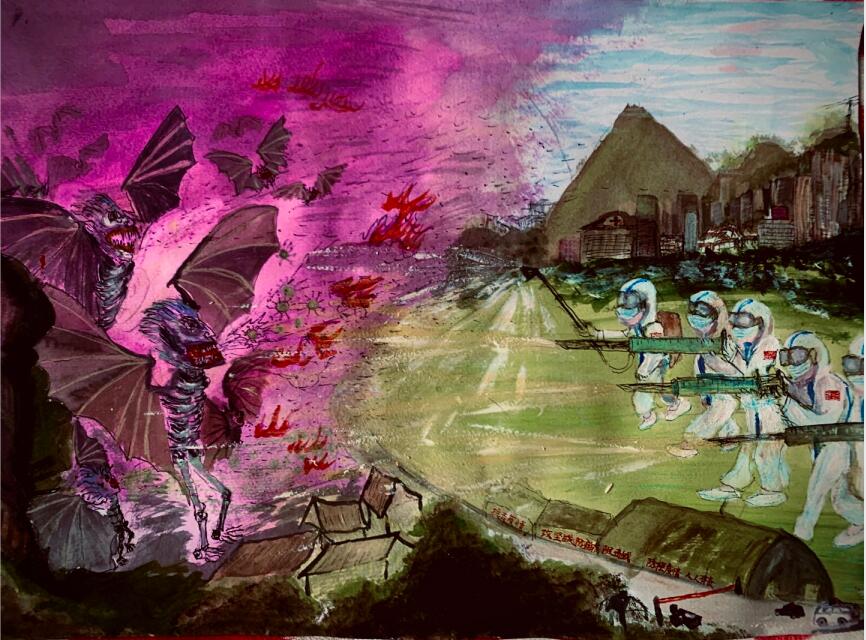 “疫情當(dāng)前，孩子們有‘畫(huà)’說(shuō)”作品展播（四十三）