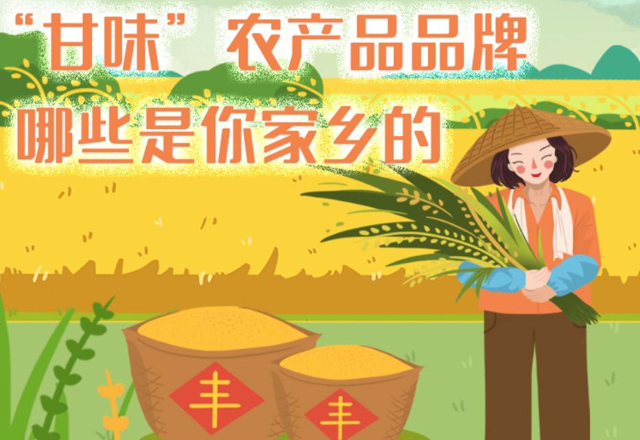 一圖帶你了解“甘味”農(nóng)產(chǎn)品品牌 ，哪些是你家鄉(xiāng)的？