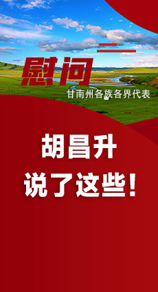  圖解|慰問甘南州各族各界代表 胡昌升說了這些！