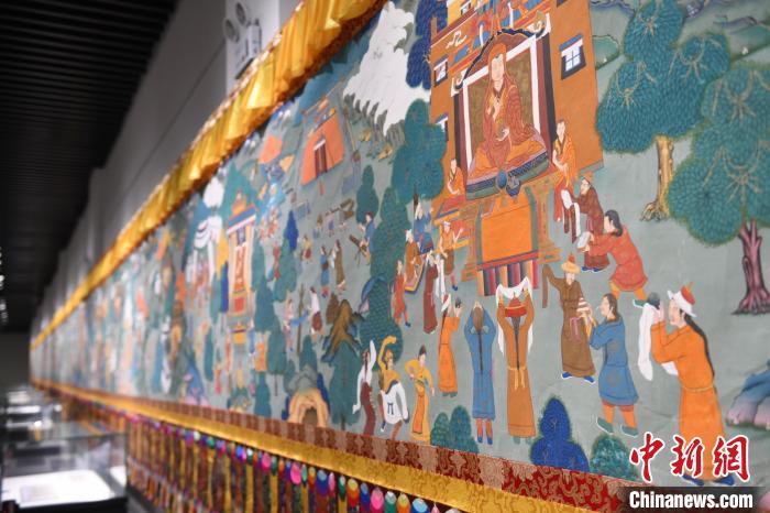 8月20日，“塔影河聲吉祥千年——涼州會盟暨蘭州與武威文物聯(lián)展”在蘭州市博物館開展。戴文昌 攝