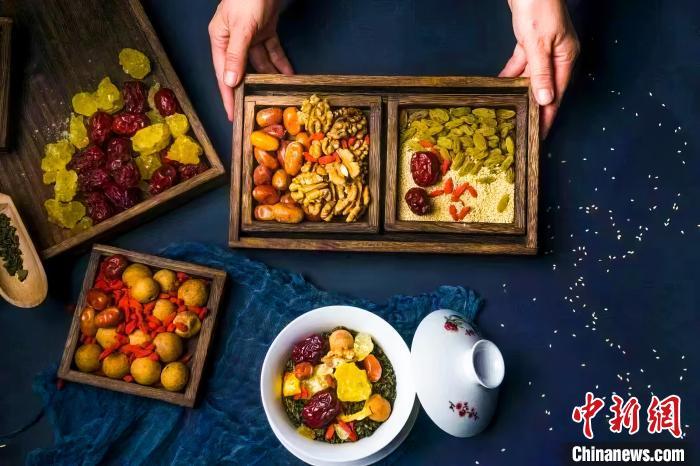 2023年5月，拍攝的臨夏蓋碗茶所需原料。(資料圖)臨夏市融媒體中心供圖