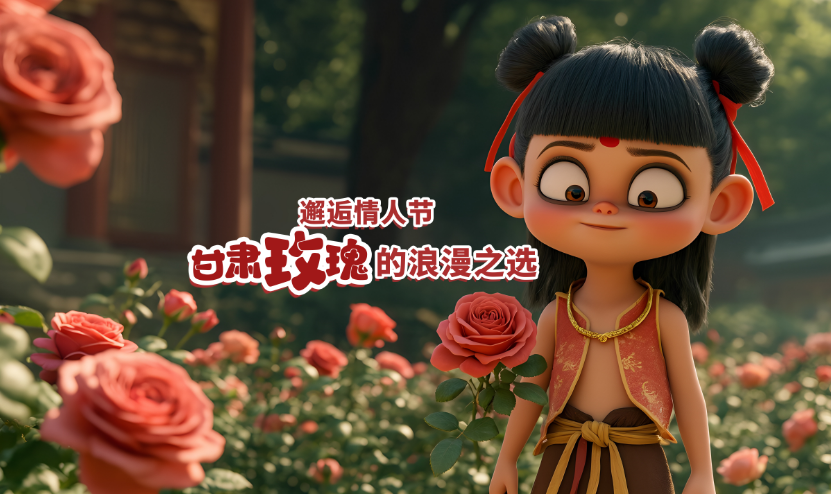 AI視頻 | 邂逅情人節(jié)，甘肅玫瑰的浪漫之選